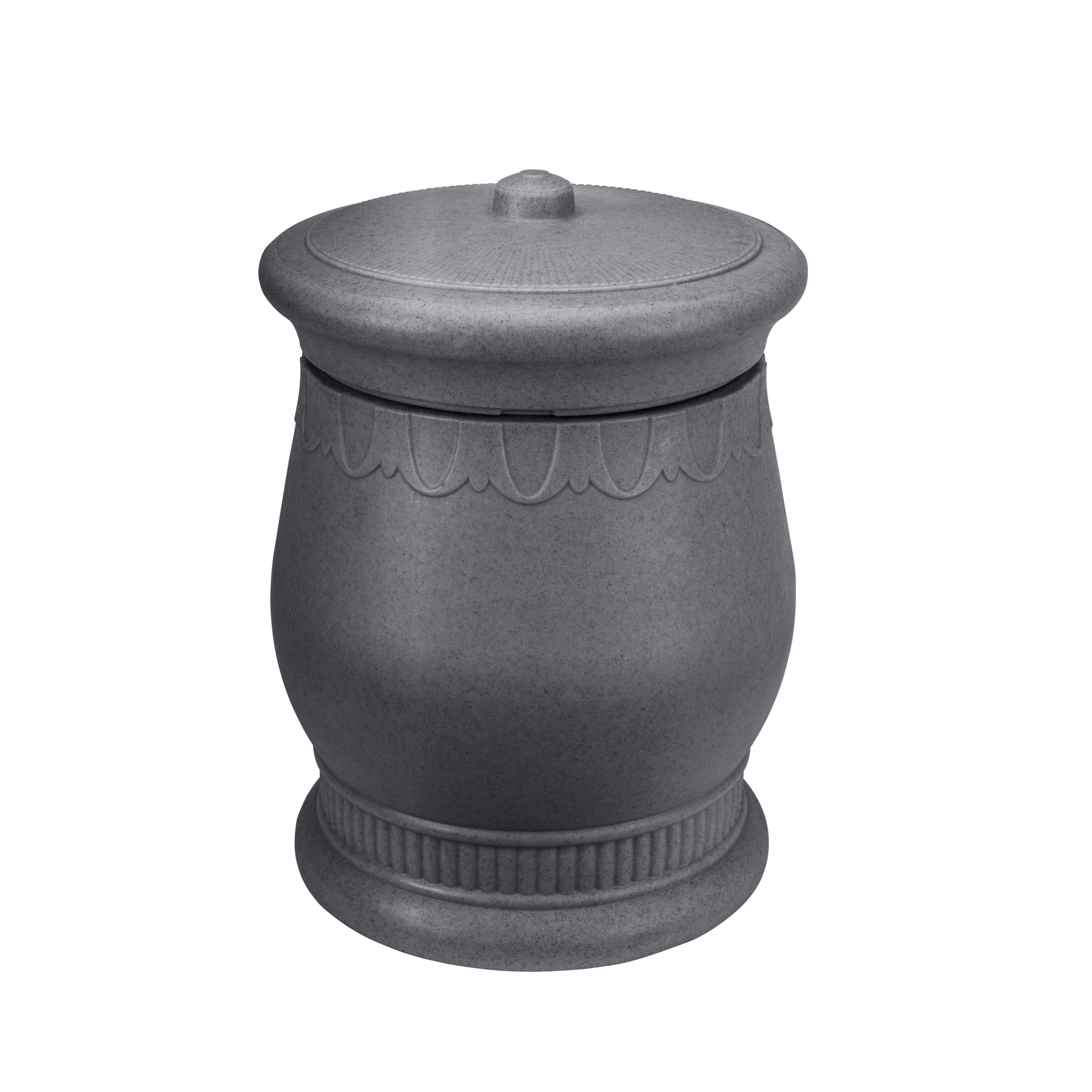 Good Ideas Savannah Urn Waste & Storage Bin — 30-Gal., Dark Granite, Model# SV-URN-DAR